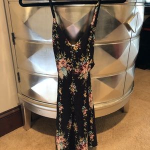 Black floral sundress
